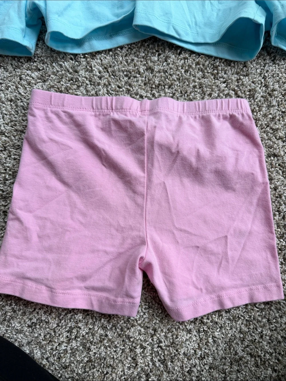 3 - Children's Place girls size medium 7/8 cartwheel shorts aqua & pink